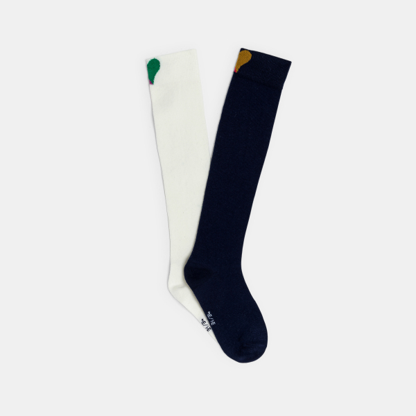 جوارب بطول الركبة ملونة للفتيات